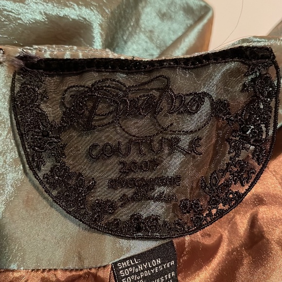 Twelve Couture  Rive  Gauche Mini  Dress  2007  Green  Size S - Picture 13 of 13